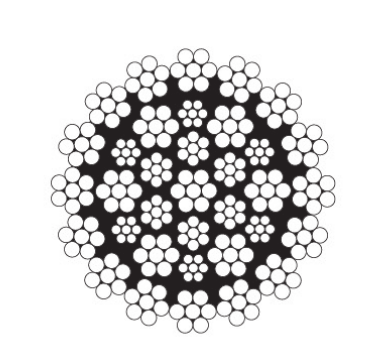 35×7 钢丝绳截面结构图